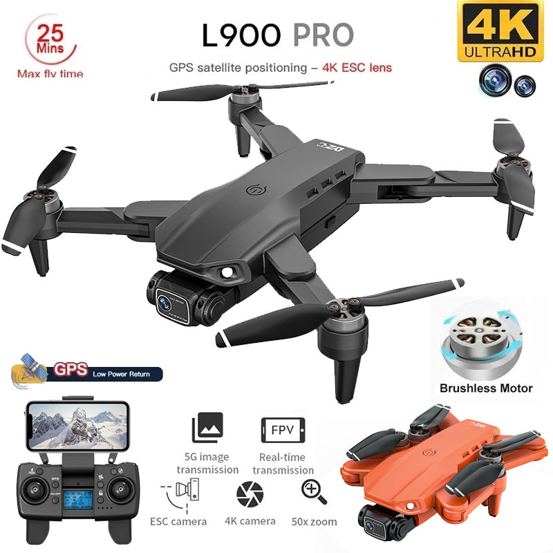Drone Rc Helicopter With Camera - L900 Pro GPS Drone 4K Profesjonalny