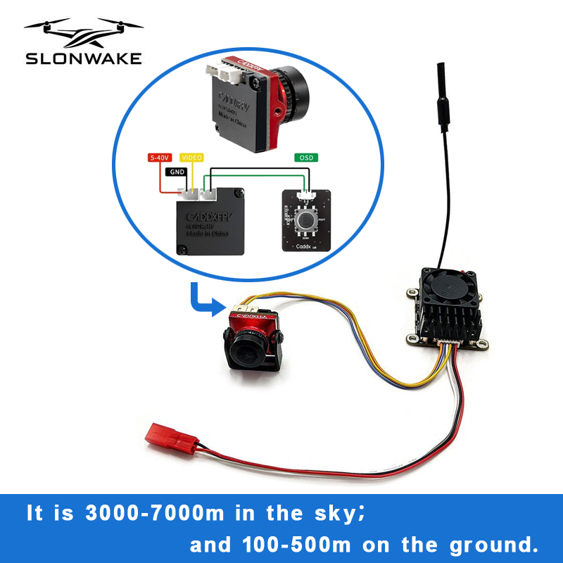 Rc Transmitter - Dalekiego zasięgu bezprzewodowy transmiter FPV 5.8Ghz