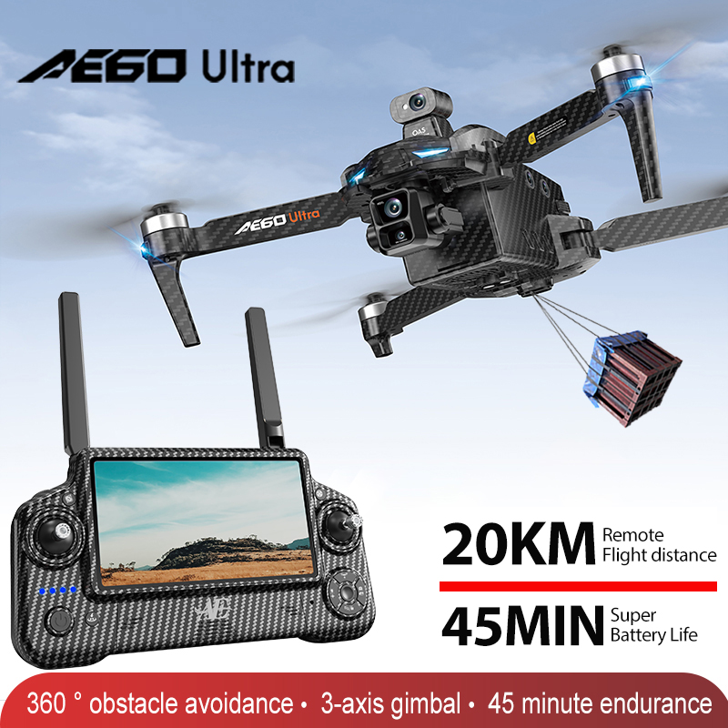 Drone Rc Helicopter With Camera - Profesjonalny dron AE60 GPS z kamerą