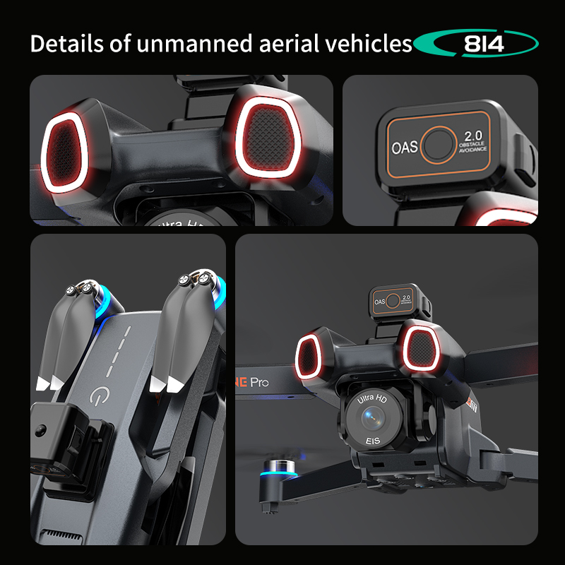 Oryginalny dron 814 Smart FPV  – Drone Smart Rc Foldable recenzja i cena