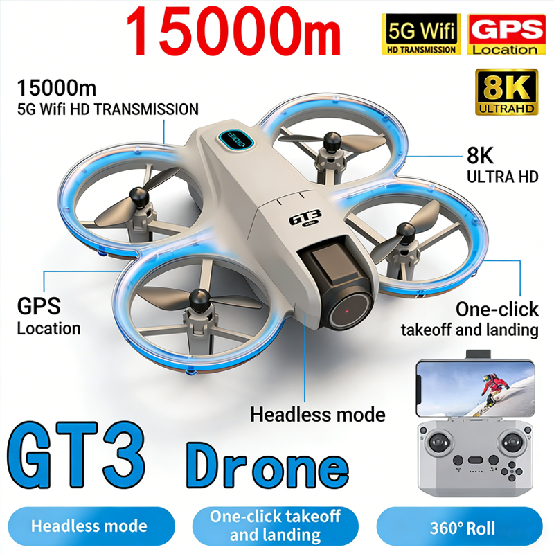 Nowy dron GT3 MAX 8K HD do fot – Drone Without Rc recenzja i cena