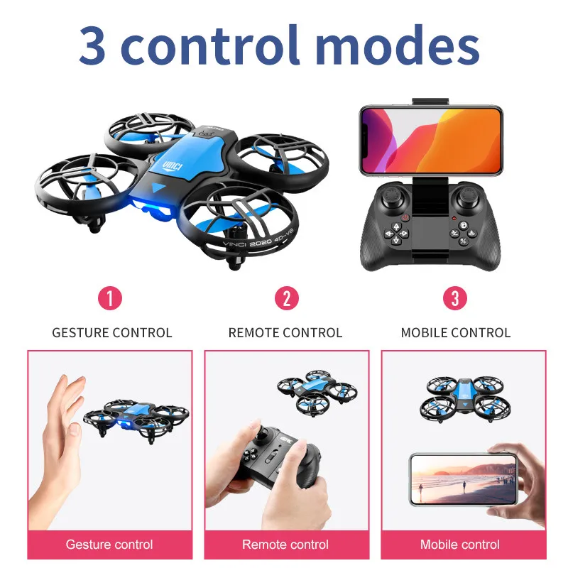V8 Nowy Mini Dron 4K Profesjon – Drone Rc Helicopter With Camera recenzja i cena