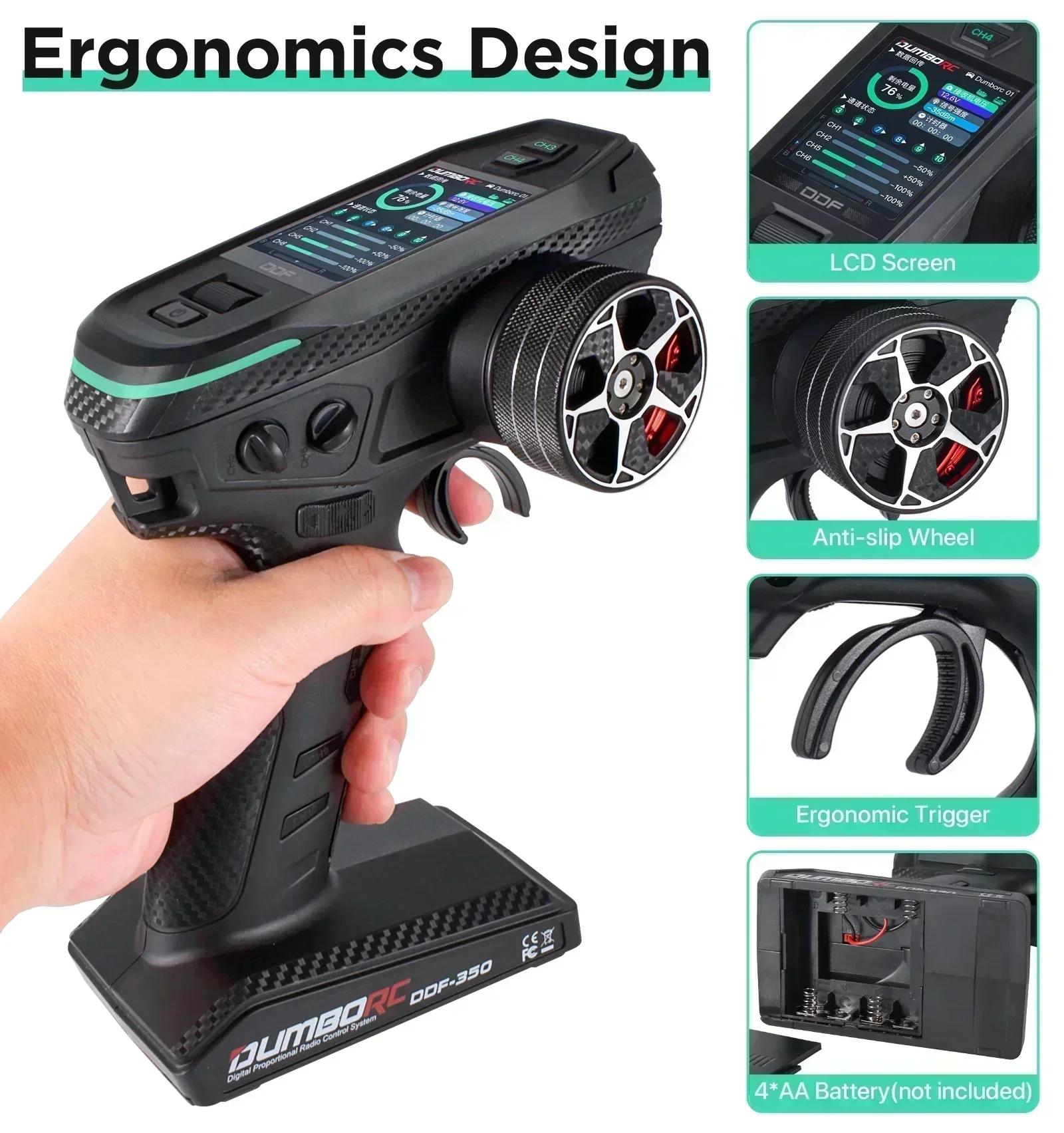 DUMBORC DDF-350 10CH RC Pilot  – Joystick Rc Drone recenzja i cena