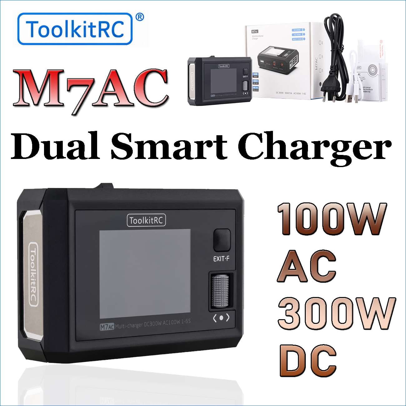 ToolkitRC M7AC 100W AC 300W DC – Drone Smart Rc recenzja i cena