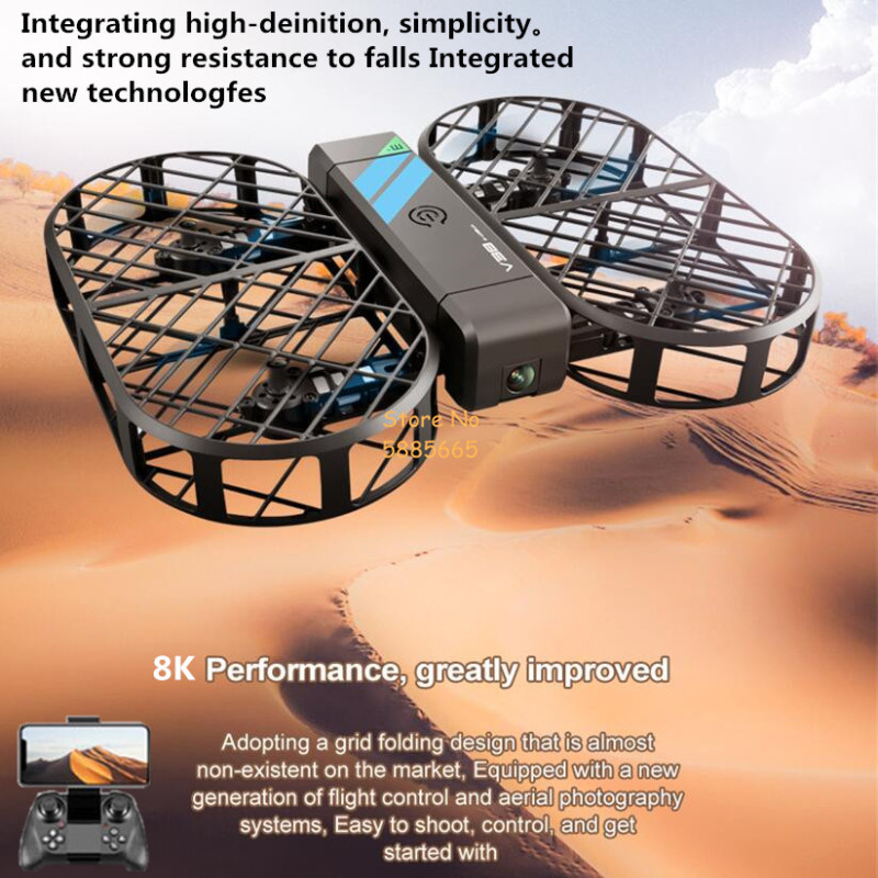 Kamera HD 8K 360 °   Ochrona L – Drone Rc Helicopter With Camera recenzja i cena