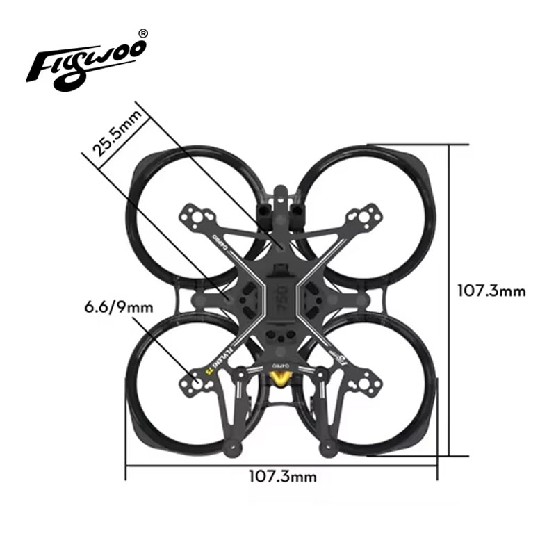 Zestaw ramy Flywoo Flylens 75, – Fpv Racing Motor recenzja i cena