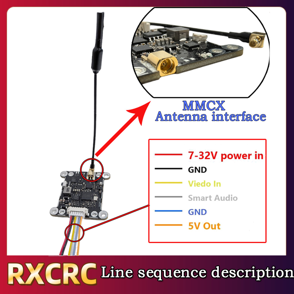 Moduł RXCRC 5.8G 48CH 1.6W VTX – Drone Rc Controller And Receiver recenzja i cena