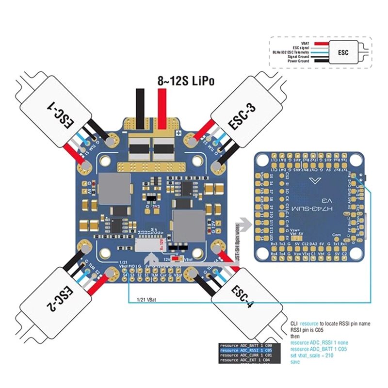 Y45A - Płytka PDB FCHUB-12S V2 – Drone Rc Board recenzja i cena