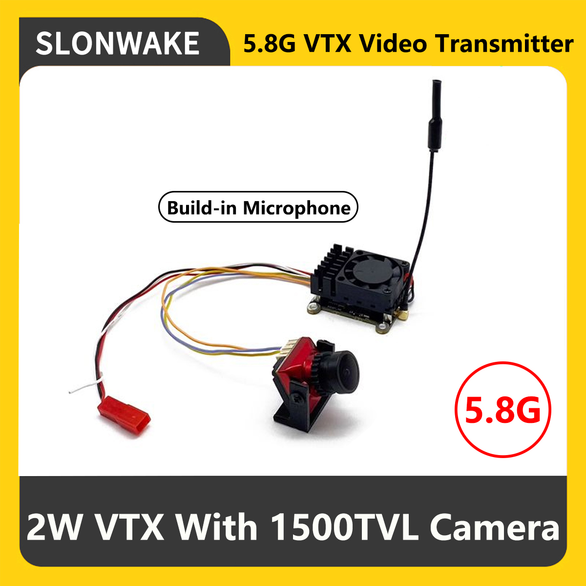 SLONWAKE 5.8G 2000mW Nadajnik  – Drone Rc Controller And Receiver recenzja i cena