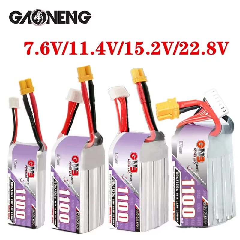 GNB 1100mAh 2S 3S 4S 6S 60C/12 – Drone Lipo Battery recenzja i cena